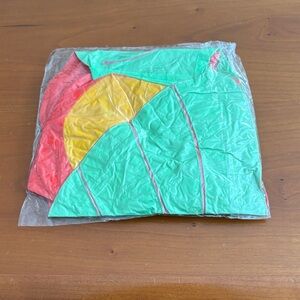 Colorful inflatable parrot with Green, Yellow, & Red Panels. Parrot from Hawaii